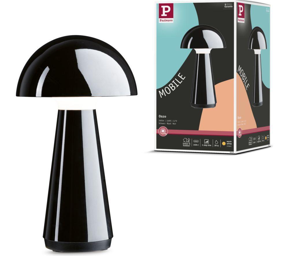 PAULMANN: PAULMANN Onzo Mobile Table Lamp - Black