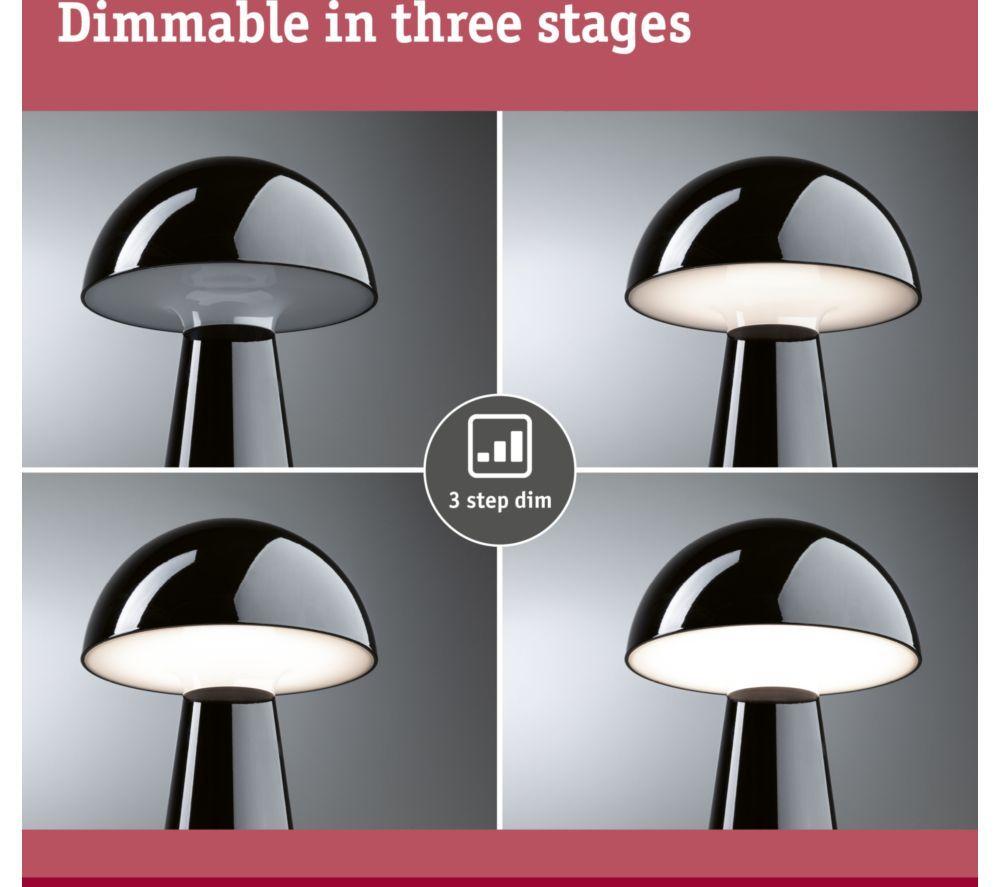 PAULMANN Onzo Mobile Table Lamp - Black image number 2 of 8