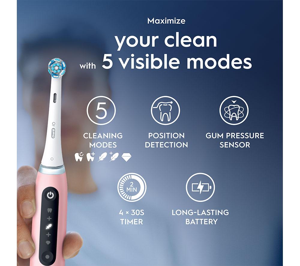ORAL-B iO 5 Electric Toothbrush - Pink image number 2 of 6