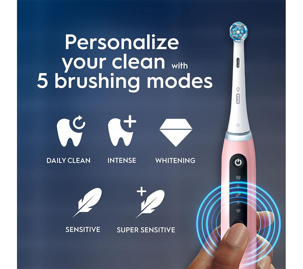 ORAL-B iO 5 Electric Toothbrush - Pink image number 3 of 6