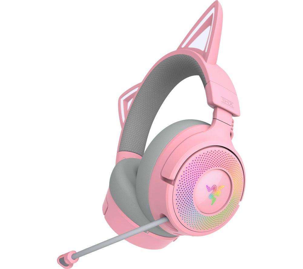 RAZER Kraken Kitty V3 Pro Wireless Gaming Headset - Pink image number 2 of 11