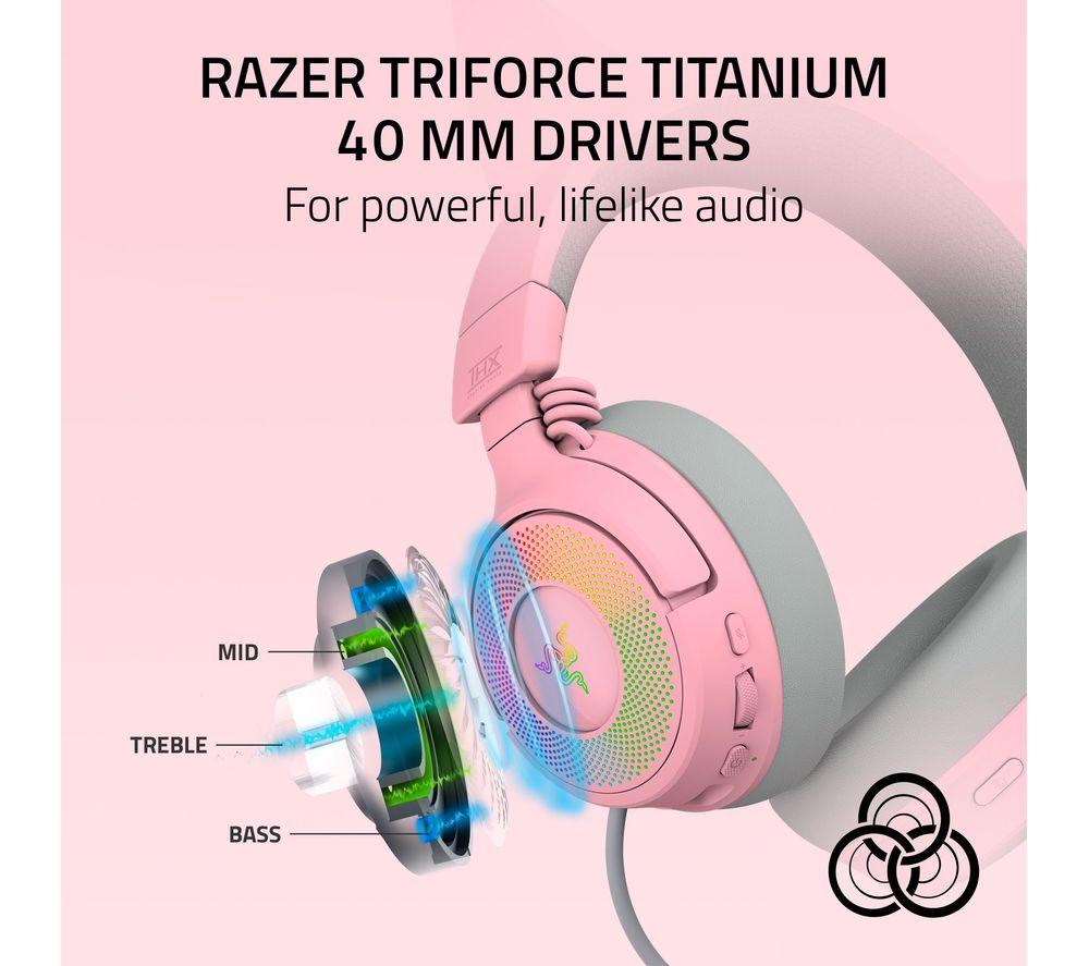 RAZER Kraken Kitty V3 Pro Wireless Gaming Headset - Pink image number 6 of 11