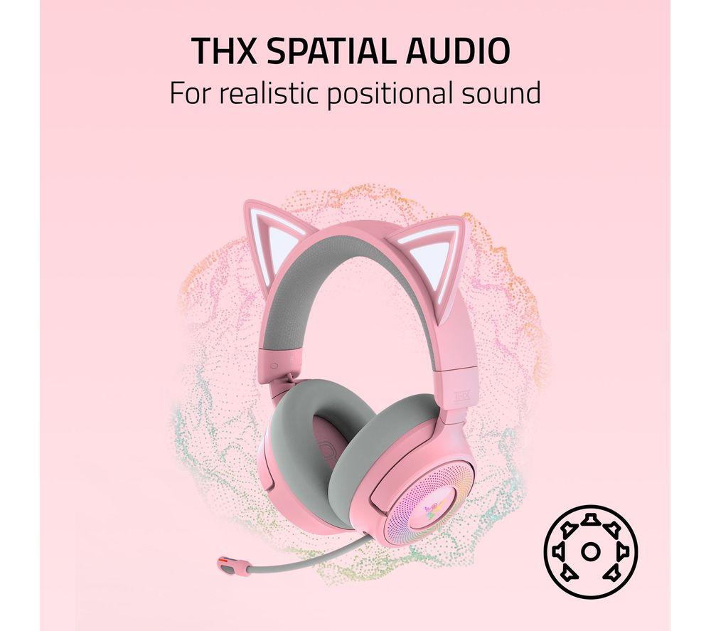 RAZER Kraken Kitty V3 Pro Wireless Gaming Headset - Pink image number 7 of 11