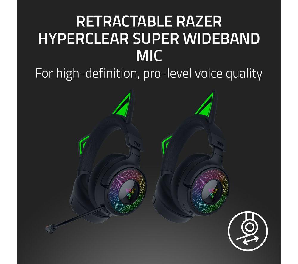 RAZER Kraken Kitty V3 Pro Wireless Gaming Headset - Black image number 5 of 11