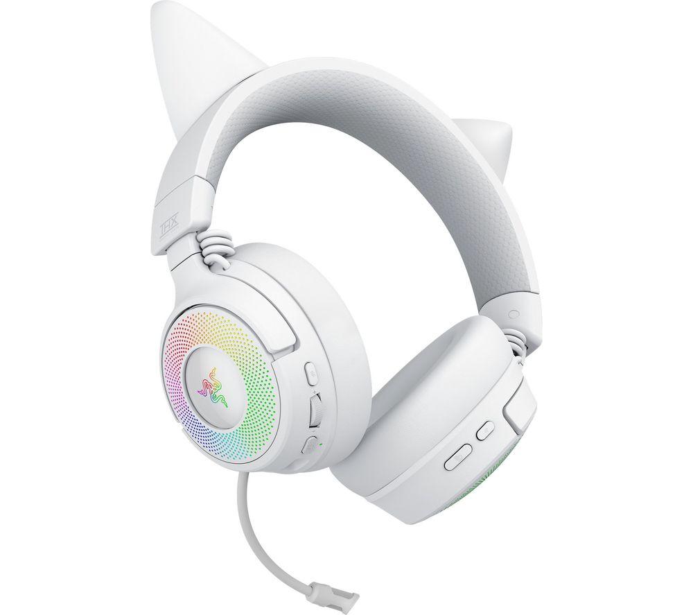 RAZER Kraken Kitty V3 Pro Wireless Gaming Headset - White image number 3 of 11