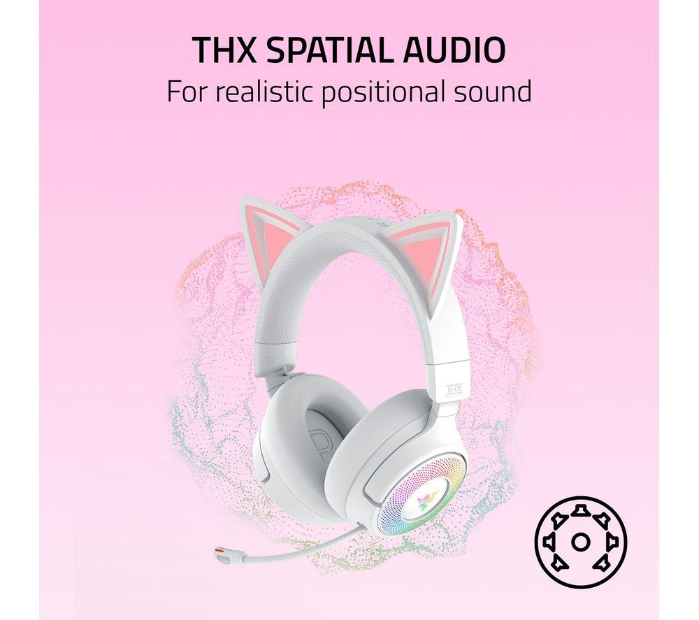 RAZER Kraken Kitty V3 Pro Wireless Gaming Headset - White image number 10 of 11