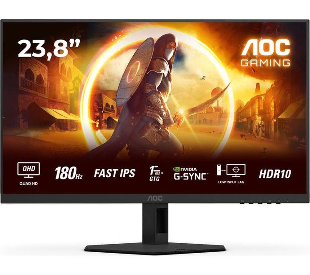 Aoc Q24g4re Quad Hd 24" Fast Ips Gaming Monitor - Black, Black