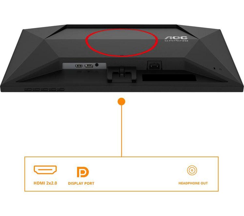 AOC Q24G4RE Quad HD 24" Fast IPS Gaming Monitor - Black image number 2 of 14