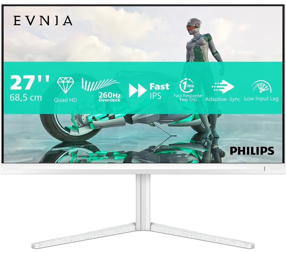Philips Evnia 3000 27M2n3501pa Quad Hd 27" Led Gaming Monitor - White, White
