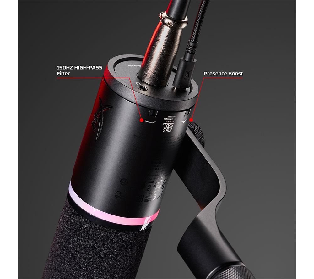 HYPERX FlipCast USB/XLR Dynamic Microphone - Black image number 7 of 14