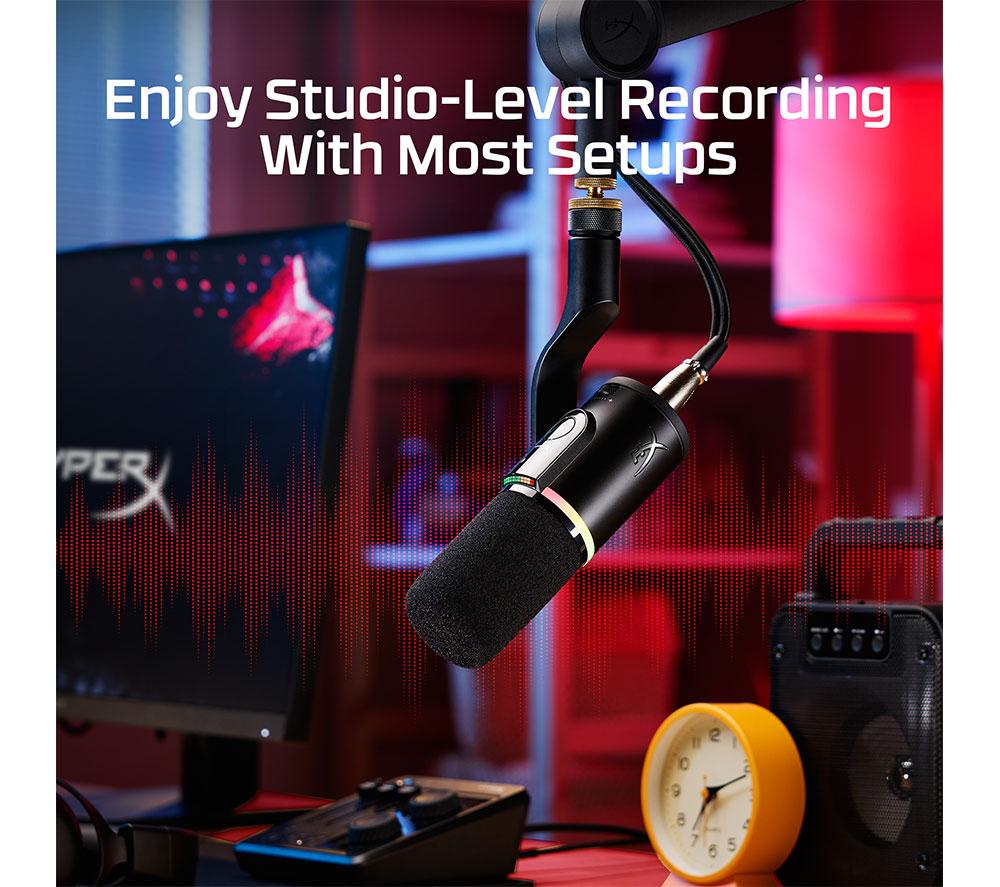 Buy HYPERX FlipCast USB/XLR Dynamic Microphone - Black | Currys