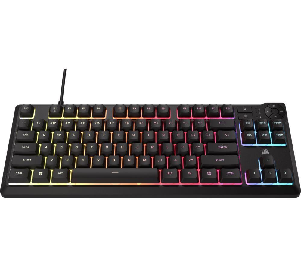 CORSAIR K55 CORE TKL RGB Gaming Keyboard - Black image number 3 of 9