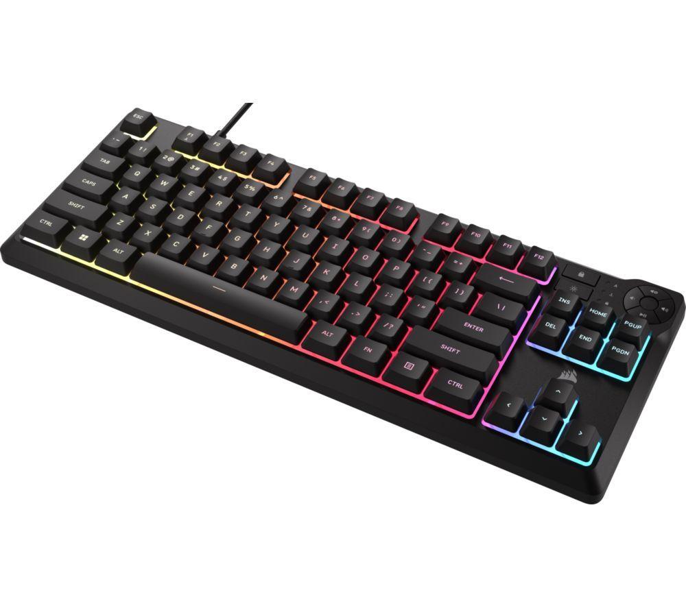 CORSAIR K55 CORE TKL RGB Gaming Keyboard - Black image number 7 of 9