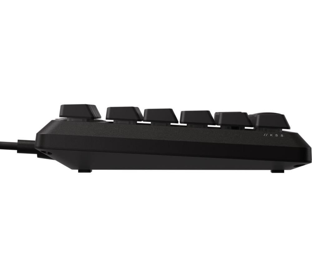 CORSAIR K55 CORE TKL RGB Gaming Keyboard - Black image number 9 of 9