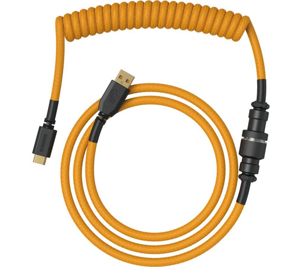 GLORIOUS Coiled USB to USB Type-C Keyboard Cable - Glorious Gold image number 2 of 6