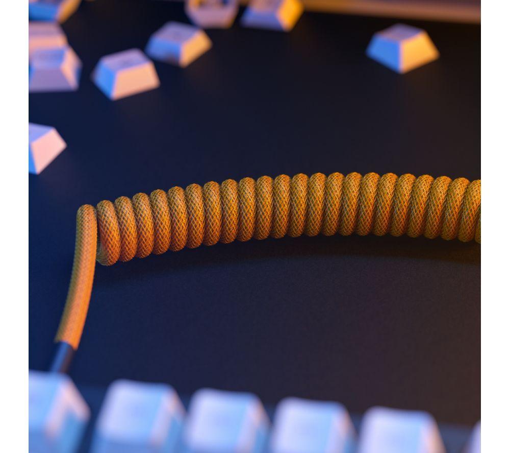GLORIOUS Coiled USB to USB Type-C Keyboard Cable - Glorious Gold image number 6 of 6