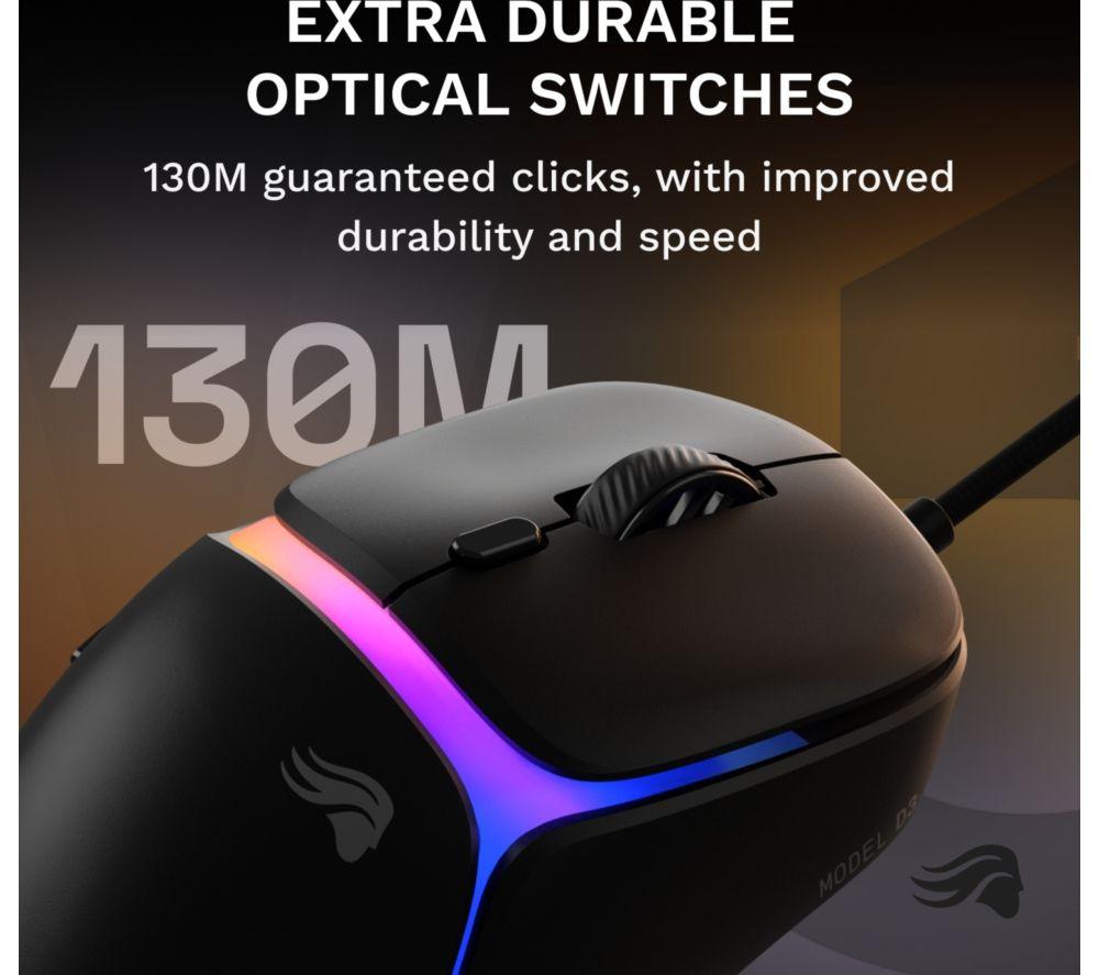 GLORIOUS Model D3 RGB Optical Gaming Mouse - Black image number 9 of 14
