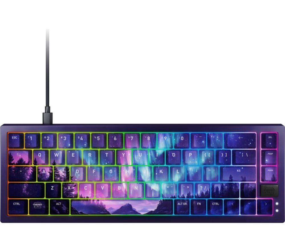 CHERRY XTRFY K5V2 Mechanical Gaming Keyboard & Northern Light Mouse Pad Bundle - Black image number 2 of 5