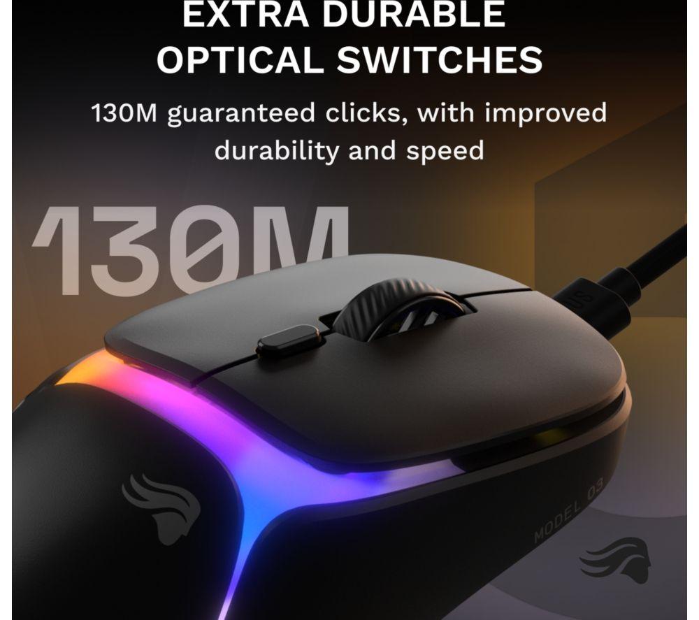 GLORIOUS Model O3 RGB Optical Gaming Mouse - Black image number 9 of 14