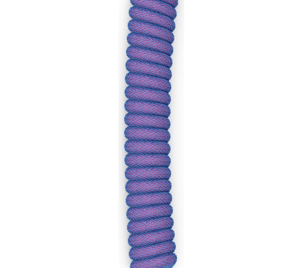 GLORIOUS Coiled USB to USB Type-C Keyboard Cable - Nebula image number 3 of 6