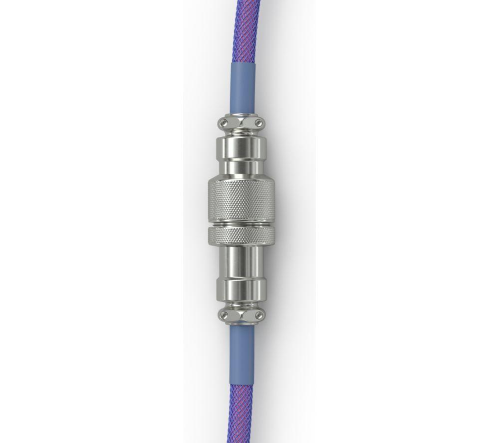 GLORIOUS Coiled USB to USB Type-C Keyboard Cable - Nebula image number 4 of 6