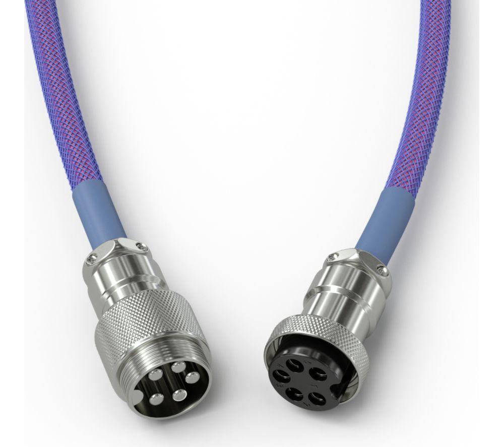 GLORIOUS Coiled USB to USB Type-C Keyboard Cable - Nebula image number 5 of 6