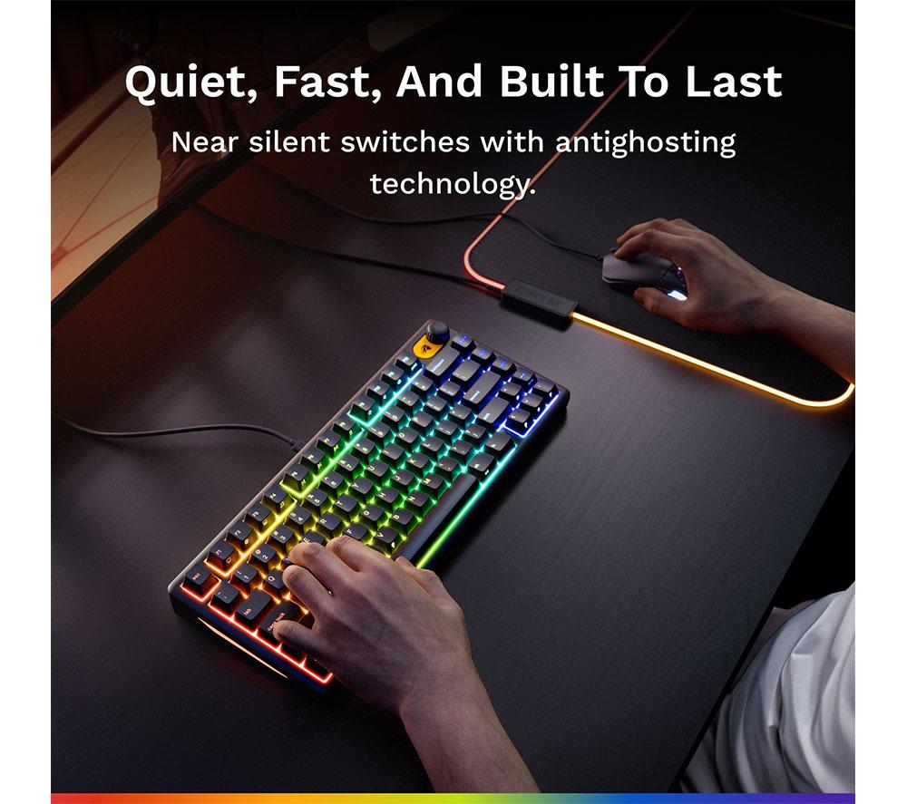 GLORIOUS GMBK 75% TKL Gaming Keyboard - Black image number 5 of 16