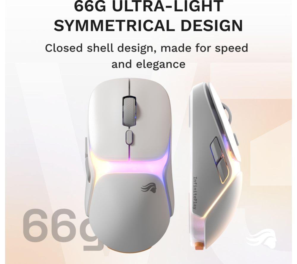 GLORIOUS Model O3 RGB Wireless Optical Gaming Mouse - White image number 7 of 15
