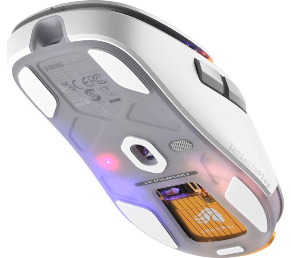 GLORIOUS Model O3 RGB Wireless Optical Gaming Mouse - White image number 15 of 15