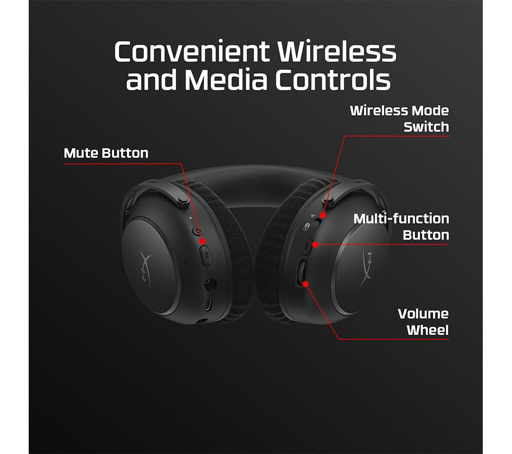 HYPERX Cloud Alpha 2 7.1 Wireless Gaming Headset - Black image number 10 of 16