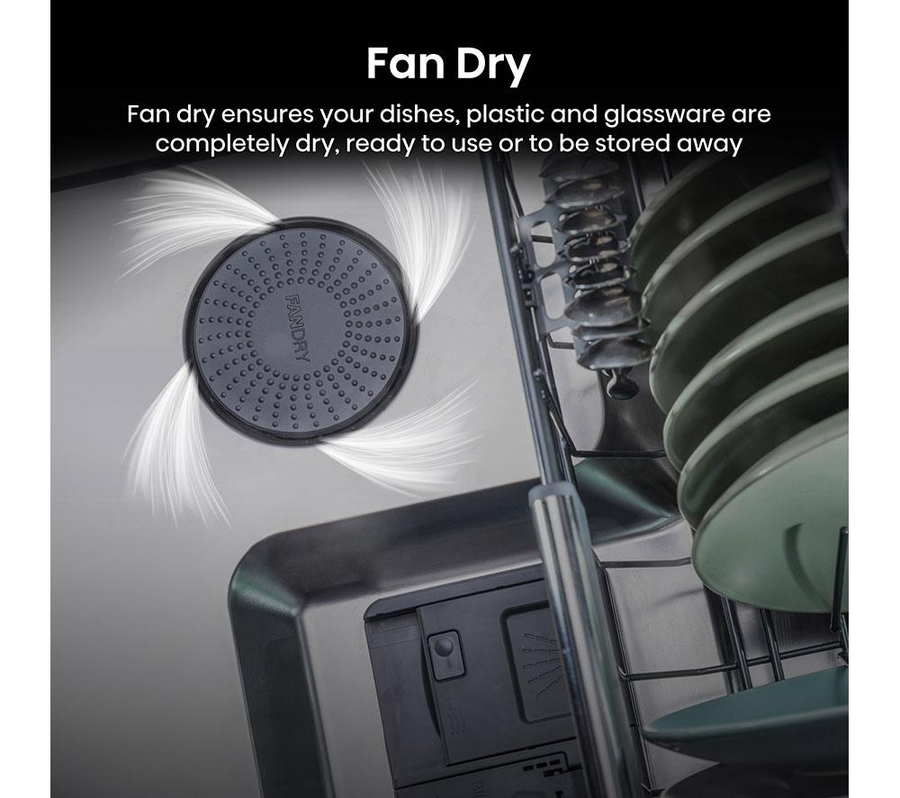 HISENSE Auto Dose HS693A90XADUK Full-size WiFi-enabled Dishwasher - Stainless Steel image number 10 of 25
