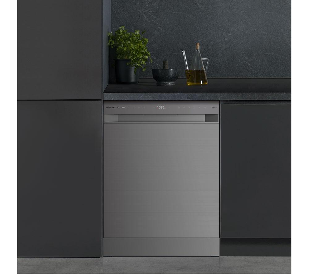 HISENSE Auto Dose HS693A90XADUK Full-size WiFi-enabled Dishwasher - Stainless Steel image number 16 of 25