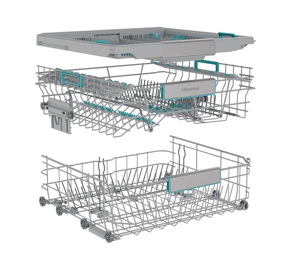 HISENSE Auto Dose HS693A90XADUK Full-size WiFi-enabled Dishwasher - Stainless Steel image number 25 of 25
