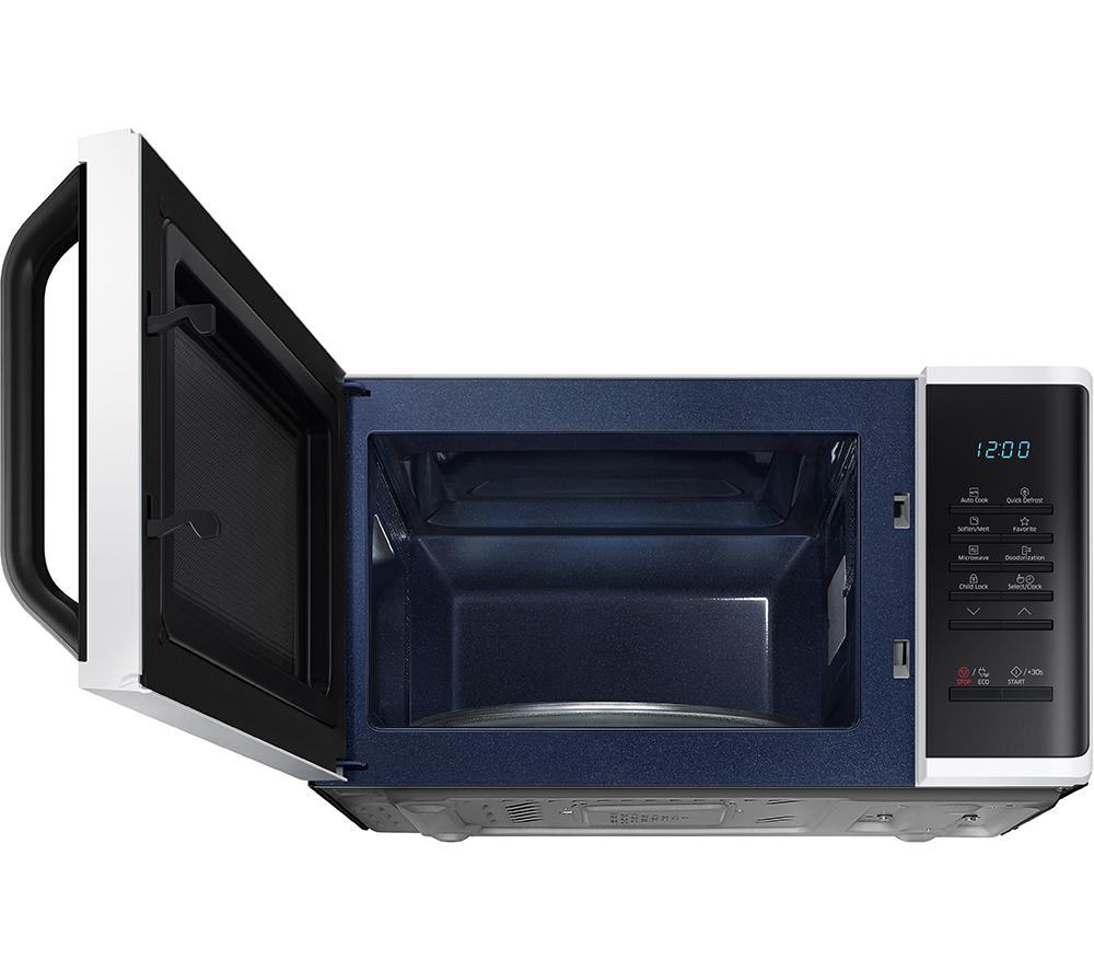 SAMSUNG MS23K3513AW Solo Microwave - White & Black image number 9 of 10
