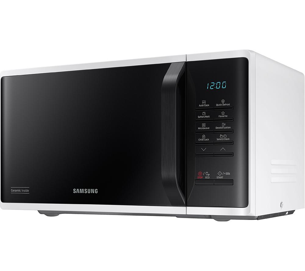 SAMSUNG MS23K3513AW Solo Microwave - White & Black image number 10 of 10