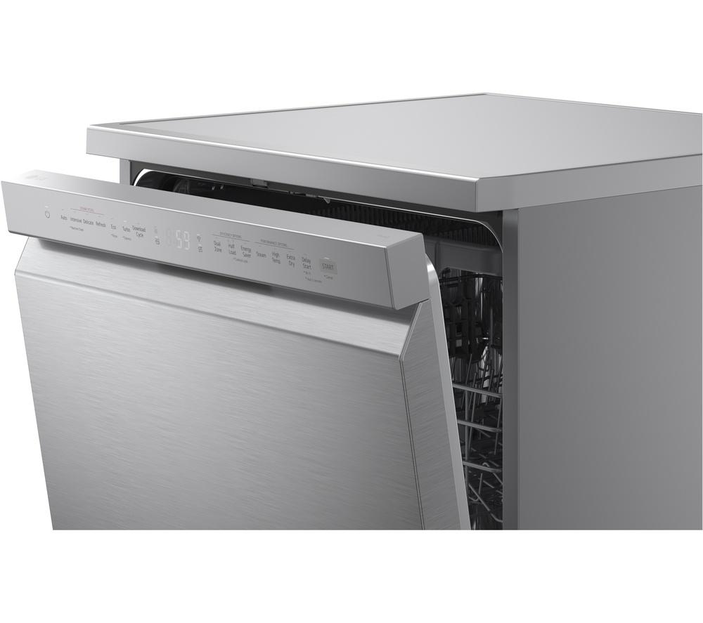 LG TrueSteam DF273FVS Full-Size WiFi-enabled Dishwasher - Silver image number 8 of 17