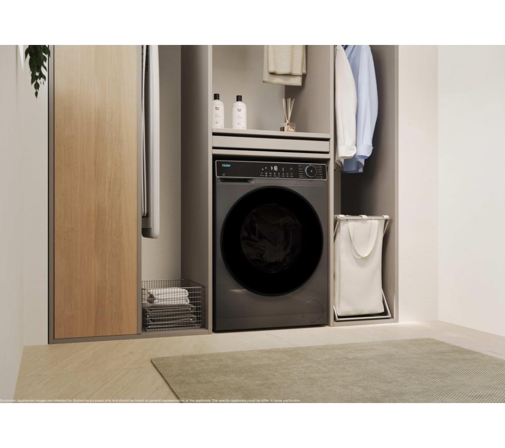 HAIER X Series 5 HWD90BP14357GTUK WiFi-enabled 9 kg Washer Dryer - Graphite image number 4 of 14