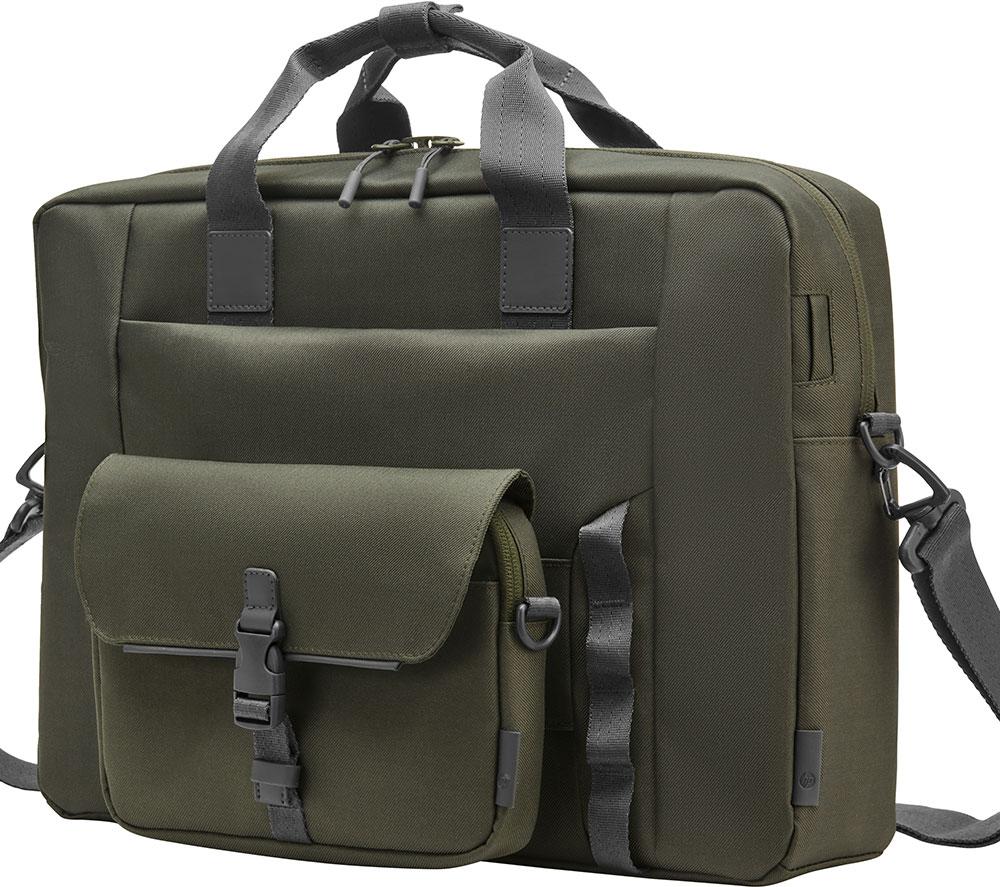 HP Modular 15.6" Laptop Bag - Grey & Green image number 2 of 11
