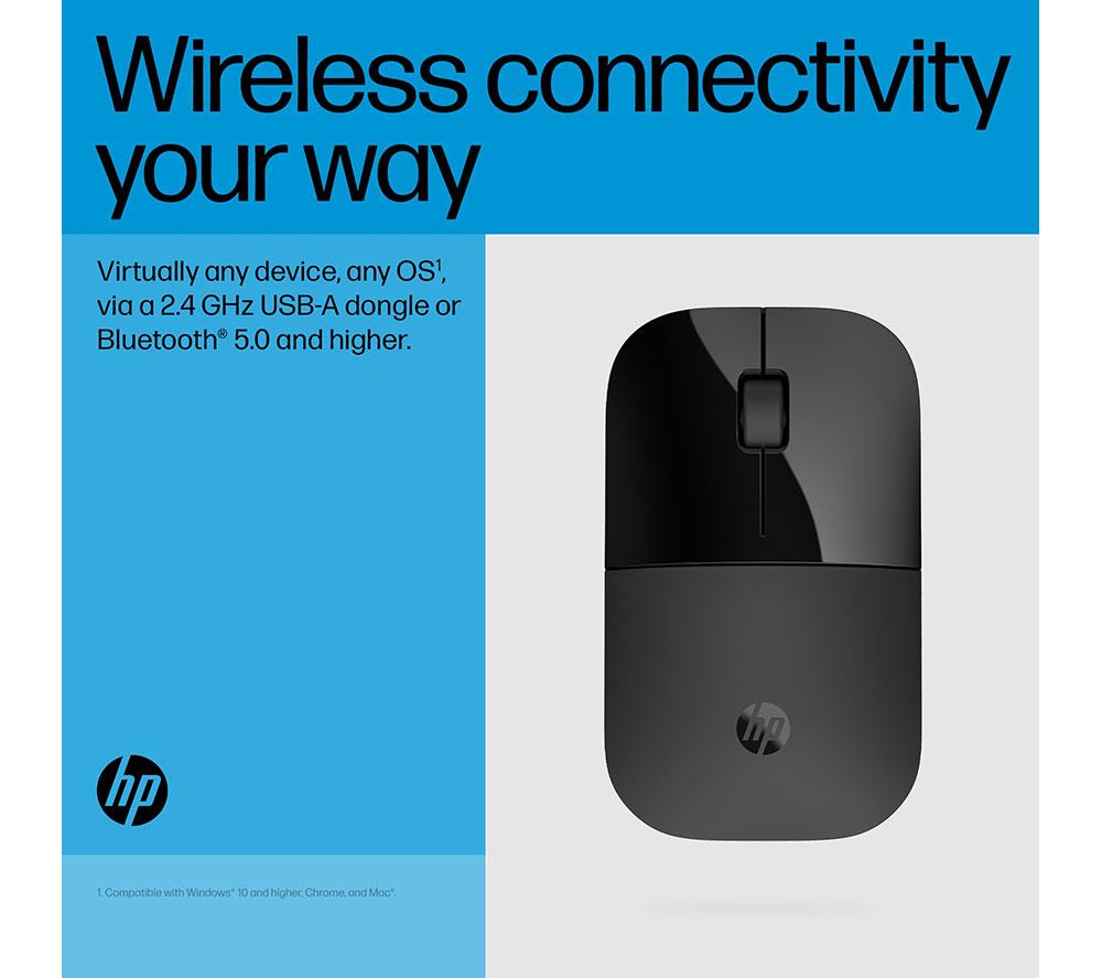 HP Z3700 Wireless Optical Mouse - Black image number 4 of 8