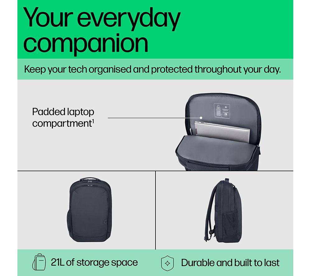HP Everyday 16" Laptop Backpack - Odyssey Grey image number 5 of 16