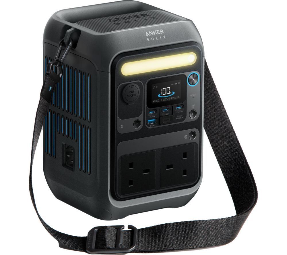 Anker Solix C300X AC 288 Wh Smart Portable Power Station - 4.13 kg, Black