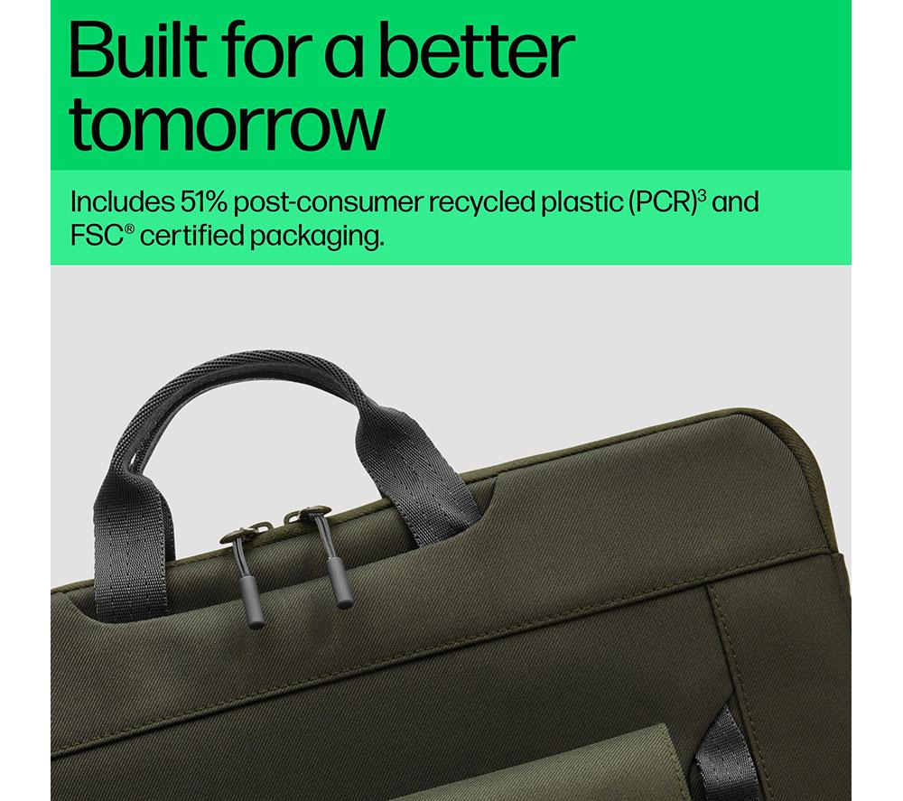 HP Modular 15.6" Laptop Backpack - Grey & Green image number 8 of 10