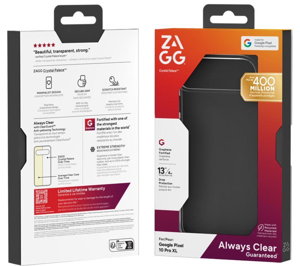 ZAGG Crystal Palace Pixel 10 Pro XL Case - Clear image number 2 of 4