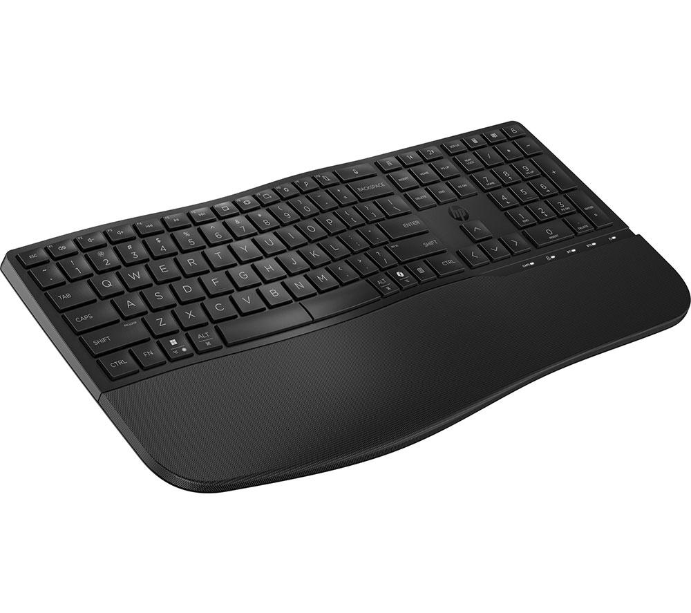 HP 680 Comfort Dual-Mode Wireless Keyboard - Black image number 7 of 9