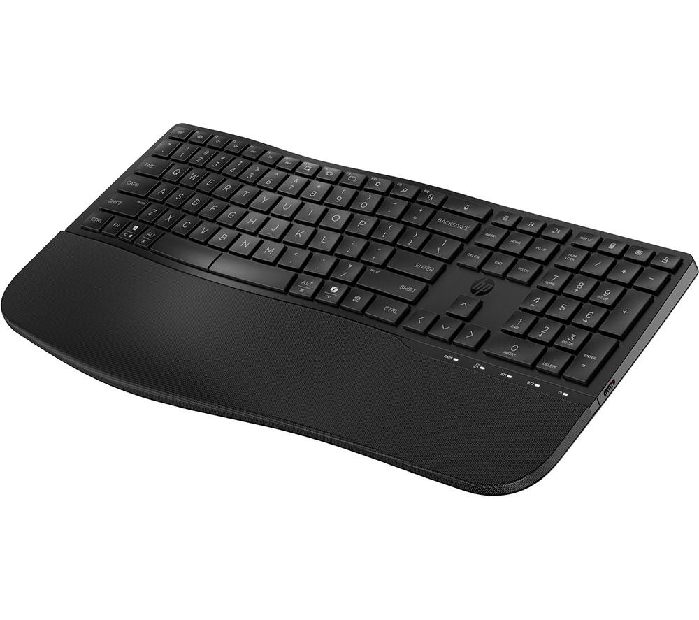 HP 680 Comfort Dual-Mode Wireless Keyboard - Black image number 8 of 9