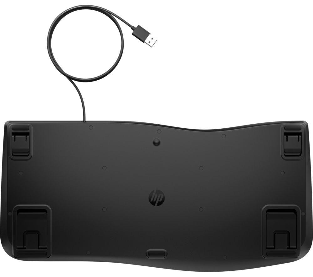 HP Comfort Wired Ergonomic Keyboard - Black image number 5 of 5