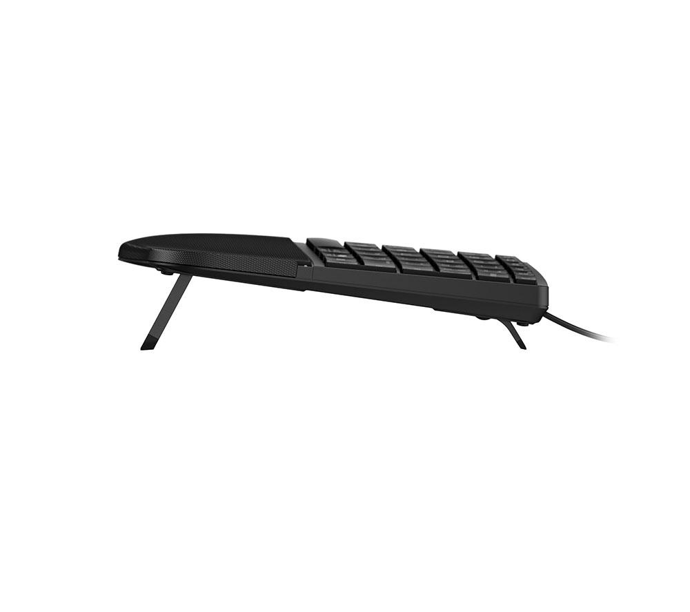 HP Comfort Wired Ergonomic Keyboard - Black image number 9 of 11