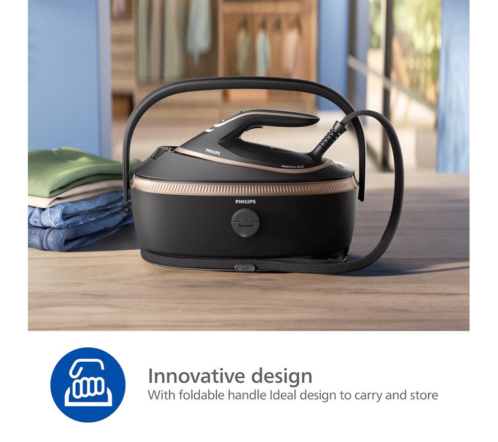 PHILIPS PerfectCare 8000 Series PSG8300/80 Steam Generator Iron - Black & Gold image number 2 of 8