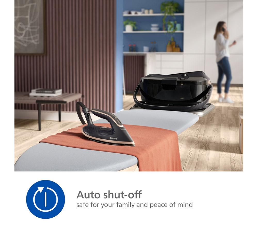 PHILIPS PerfectCare 8000 Series PSG8300/80 Steam Generator Iron - Black & Gold image number 5 of 8