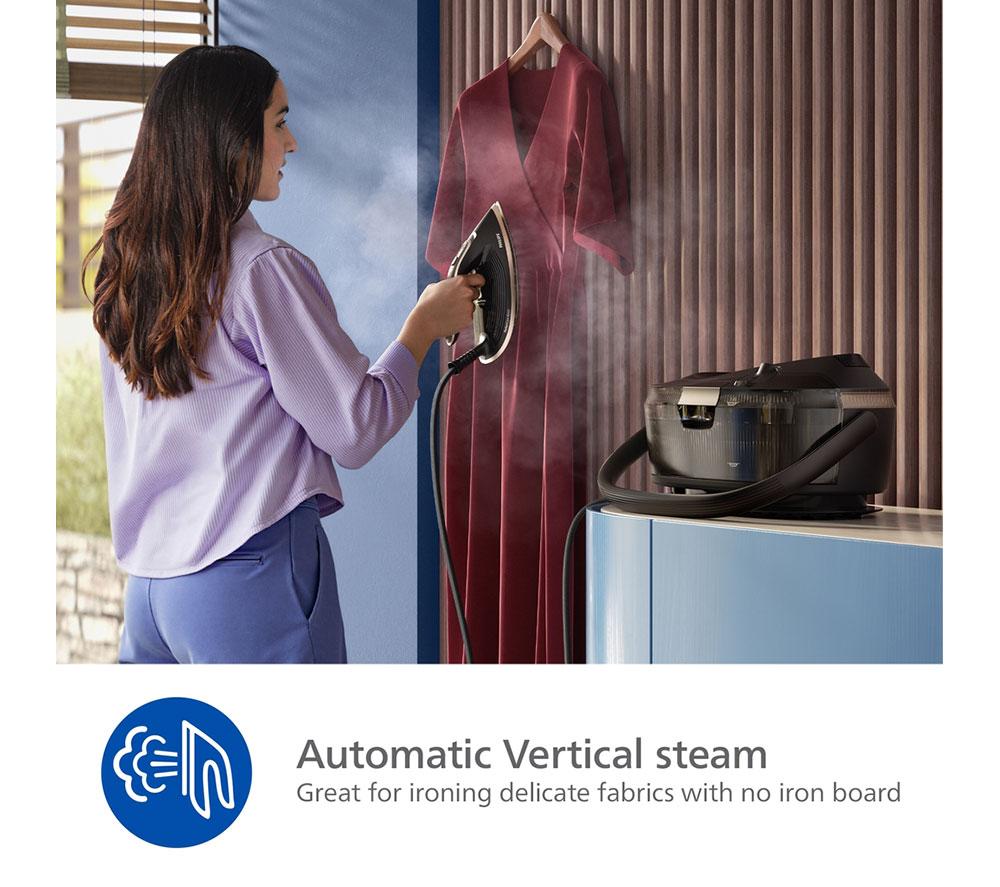 PHILIPS PerfectCare 8000 Series PSG8300/80 Steam Generator Iron - Black & Gold image number 6 of 8